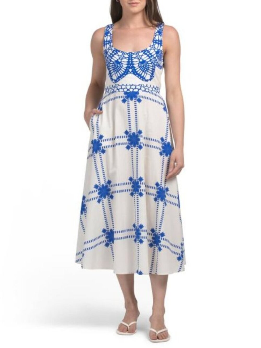 MAGARI Made In Italy Sleeveless Belted Maxi Dress